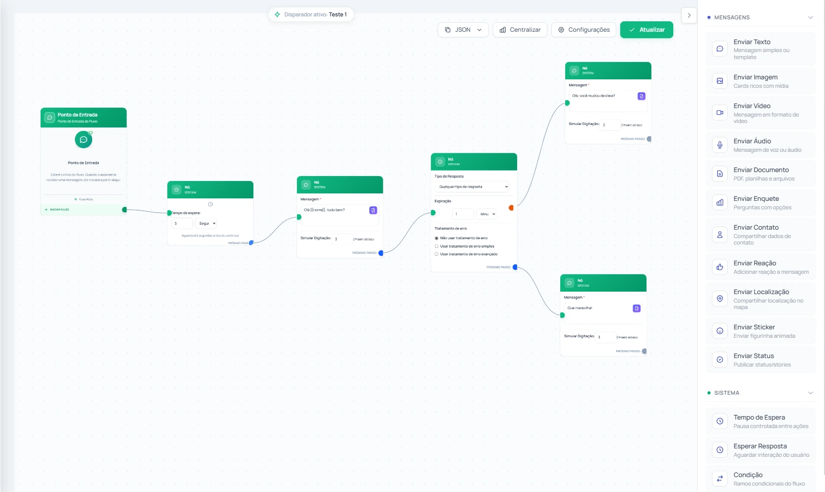 Editor de Fluxos CalZAP